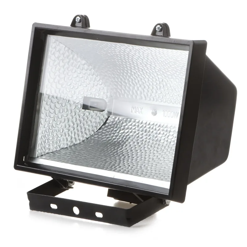 Прожектор вуличний галогенний IP54 HL-03 1000W black чорний
