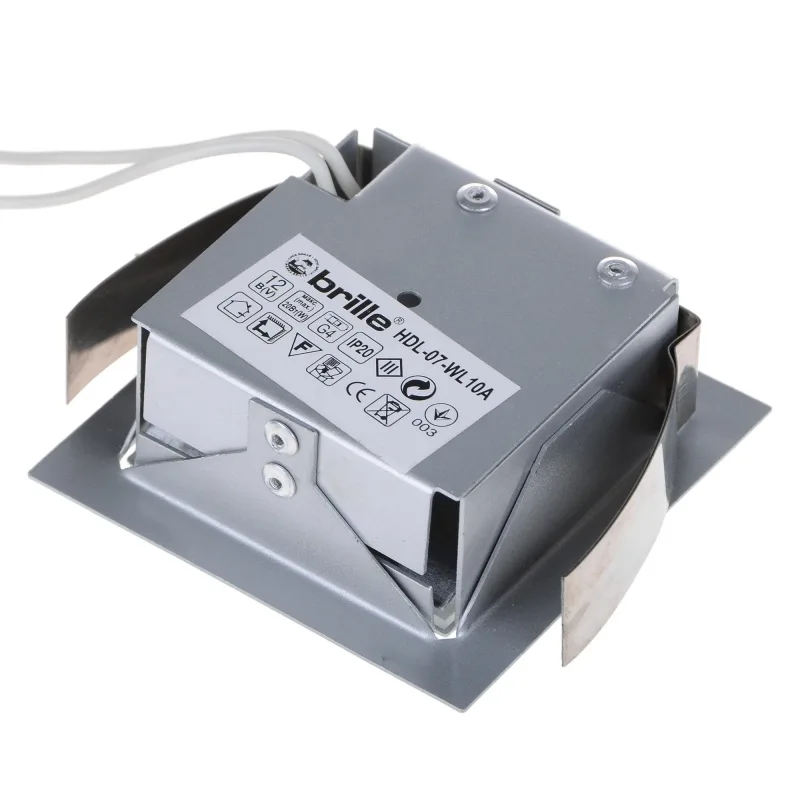 Світильник меблевий точковий квадрат HDL-07-втL10A SILVER G4 20W 12V фото 2