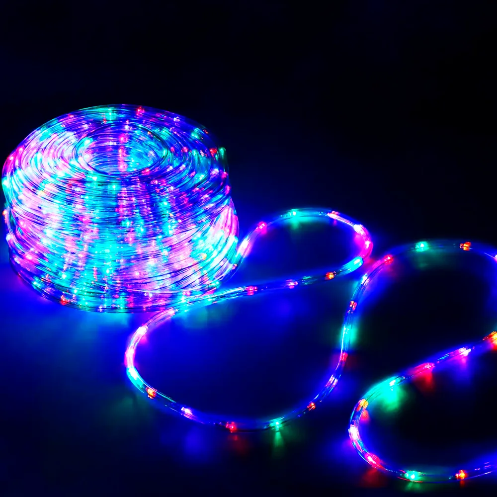 Гірлянда дюралайт вулична LED RGB 220V 4.4W SMD5050 MULTI IP44 (BY-015/4)