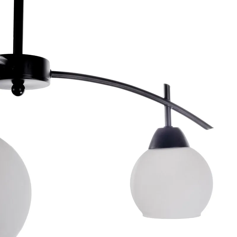 Люстра стельова класична в зал E27 60W BK (LK-562C/3) фото 5