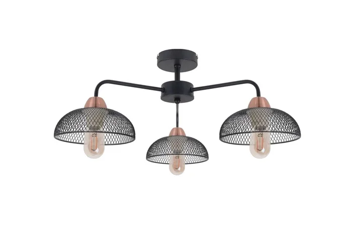 Люстра лофт стельова в спальню E27 60W BK (BL-592C/3)