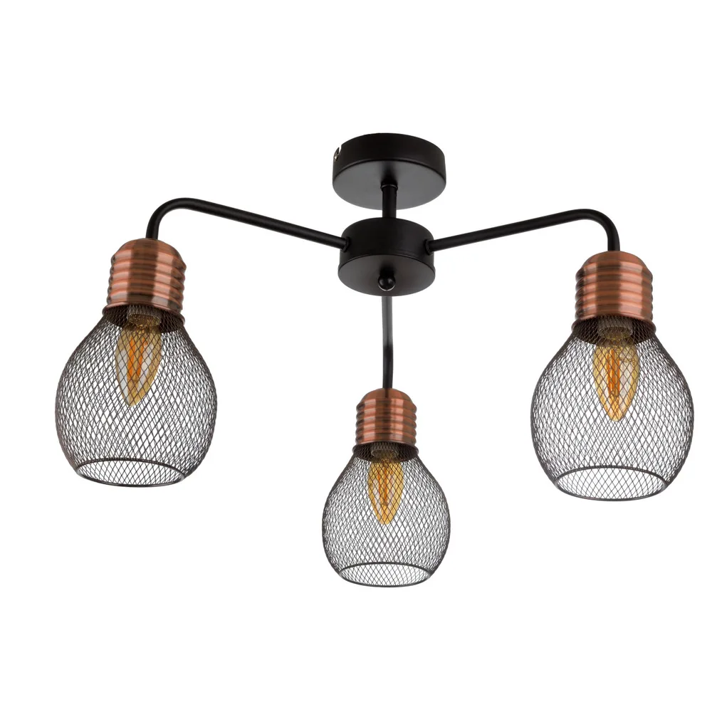 Люстра лофт стельова E14 40W BK (BL-973C/3)