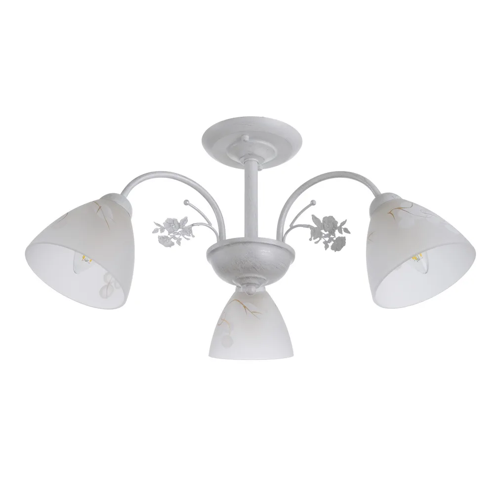 Люстра стельова в спальню E14 60W WH (LK-685C/3)