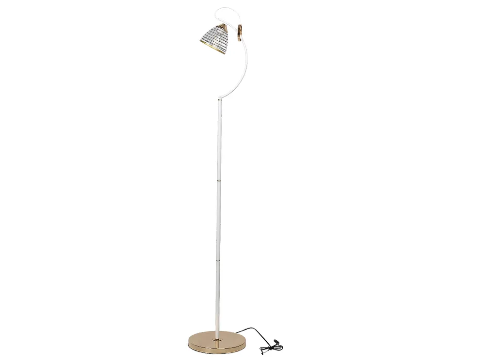 Торшер класичний LK-728F/1 E27 WH+FG