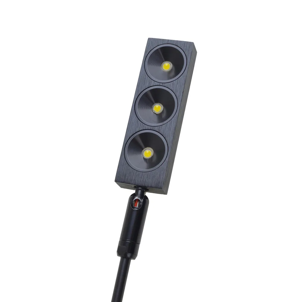 Підсвітка світлодіодна настінна врізна AL-543/3*1W NW LED BK фото 3