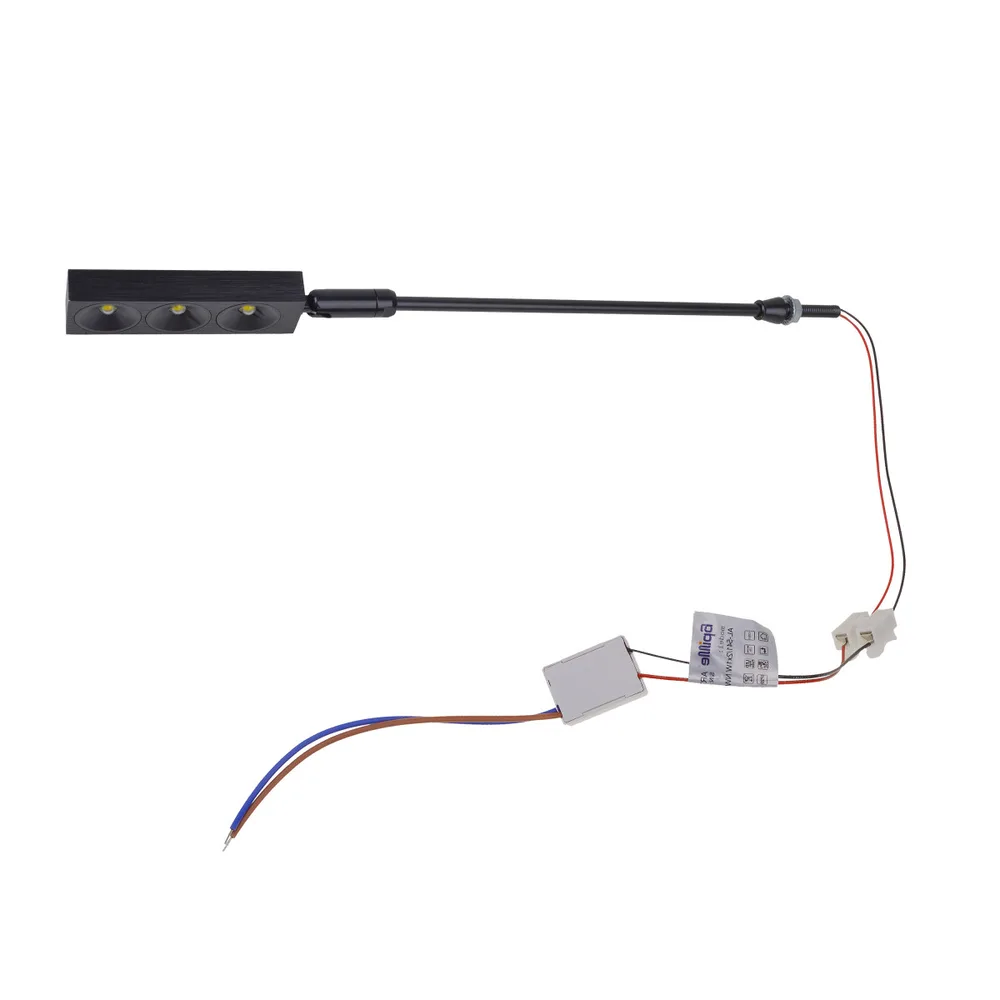 Підсвітка світлодіодна настінна врізна AL-543/3*1W NW LED BK фото 8