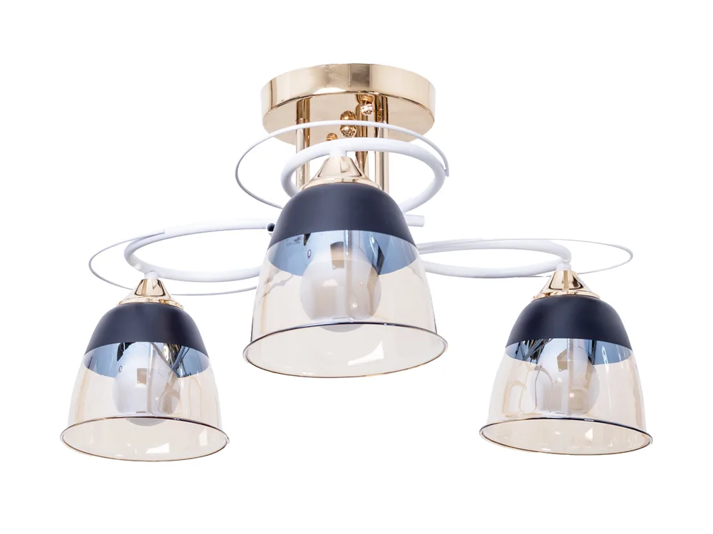 Люстра стельова LK-727S/3 E27 WH+FG
