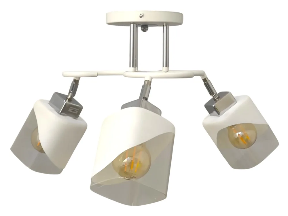 Мінімалістична люстра LK-727S/3 E27 WH+CH