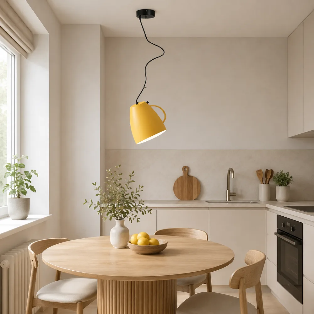 Люстра підвісна жовта в формі чашки BL-1002/1 E27 YL
