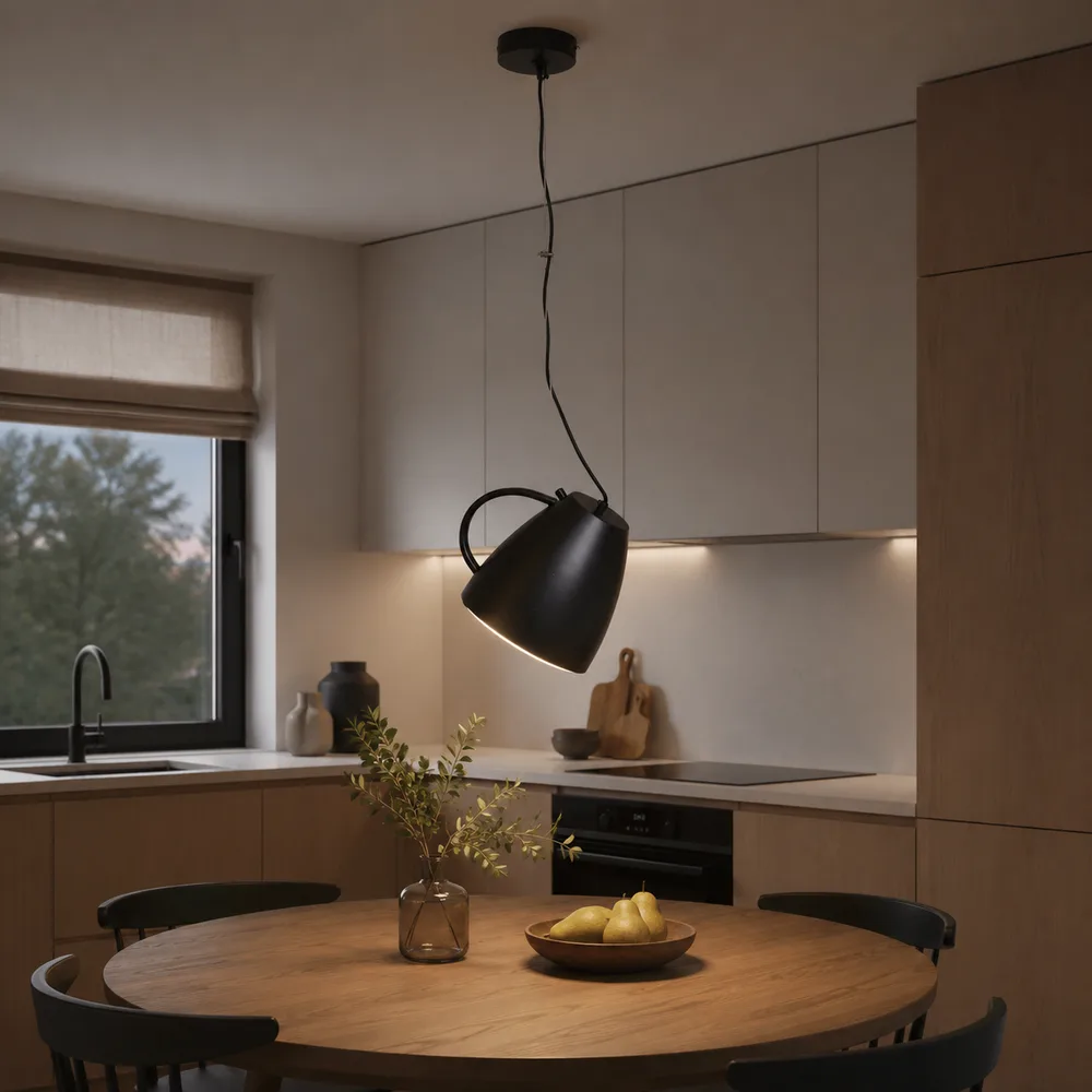 Люстра підвісна чорна в формі чашки BL-1002/1 E27 BK