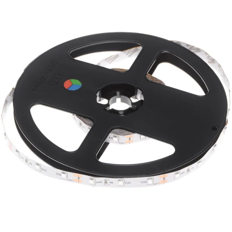 Кольорова LED стрічка негерметична 12V 3.6W 12V 2835 RGB PCB IP20 1m (BY-030/60) фото 9