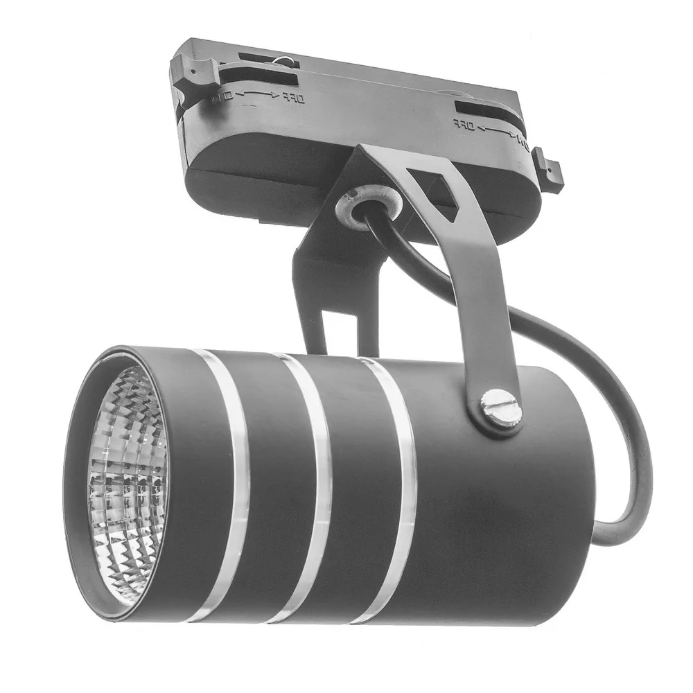 Світильник трековий поворотний LED 423/7W WW BK