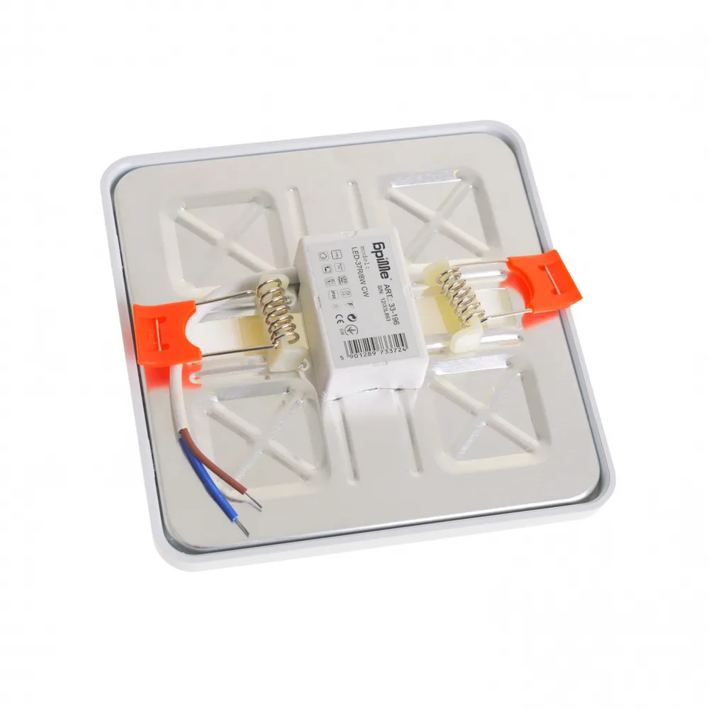 Стельовий врізний світильник LED-37R/8W CW фото 4