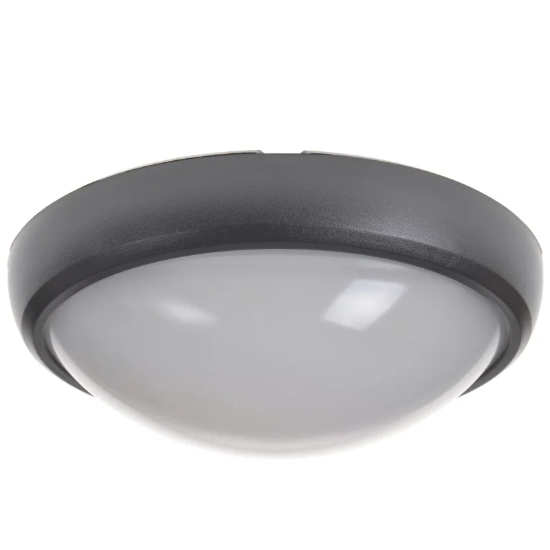Настінно-стельовий накладний енергозберігаючий AL-37/8W IP54 NW BK led фото 3