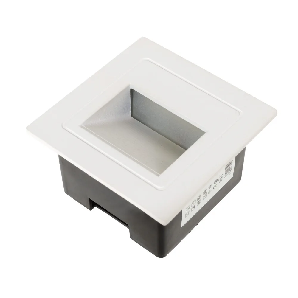 Світильник вуличний для сходів LED 3W WW IP65 WH (LZ-02)