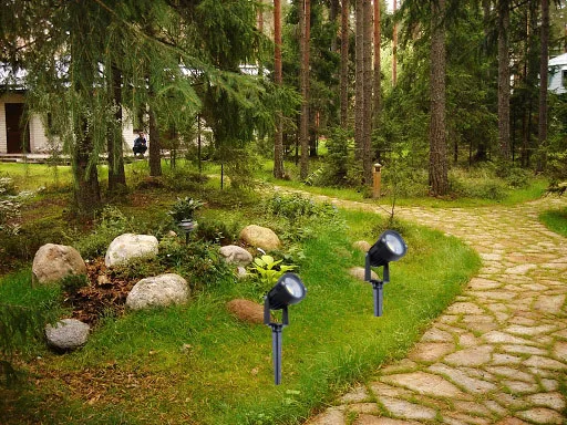 Грунтовий світильник LED 3W BLUE COB IP65 BK (AS-11) фото 3