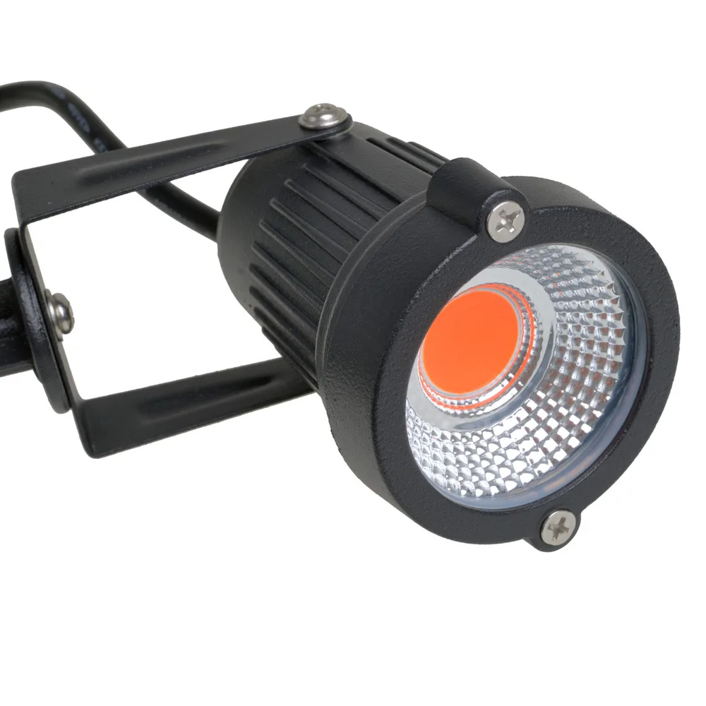 Грунтовий світильник LED 5W RED COB IP65 BK (AS-12) фото 2