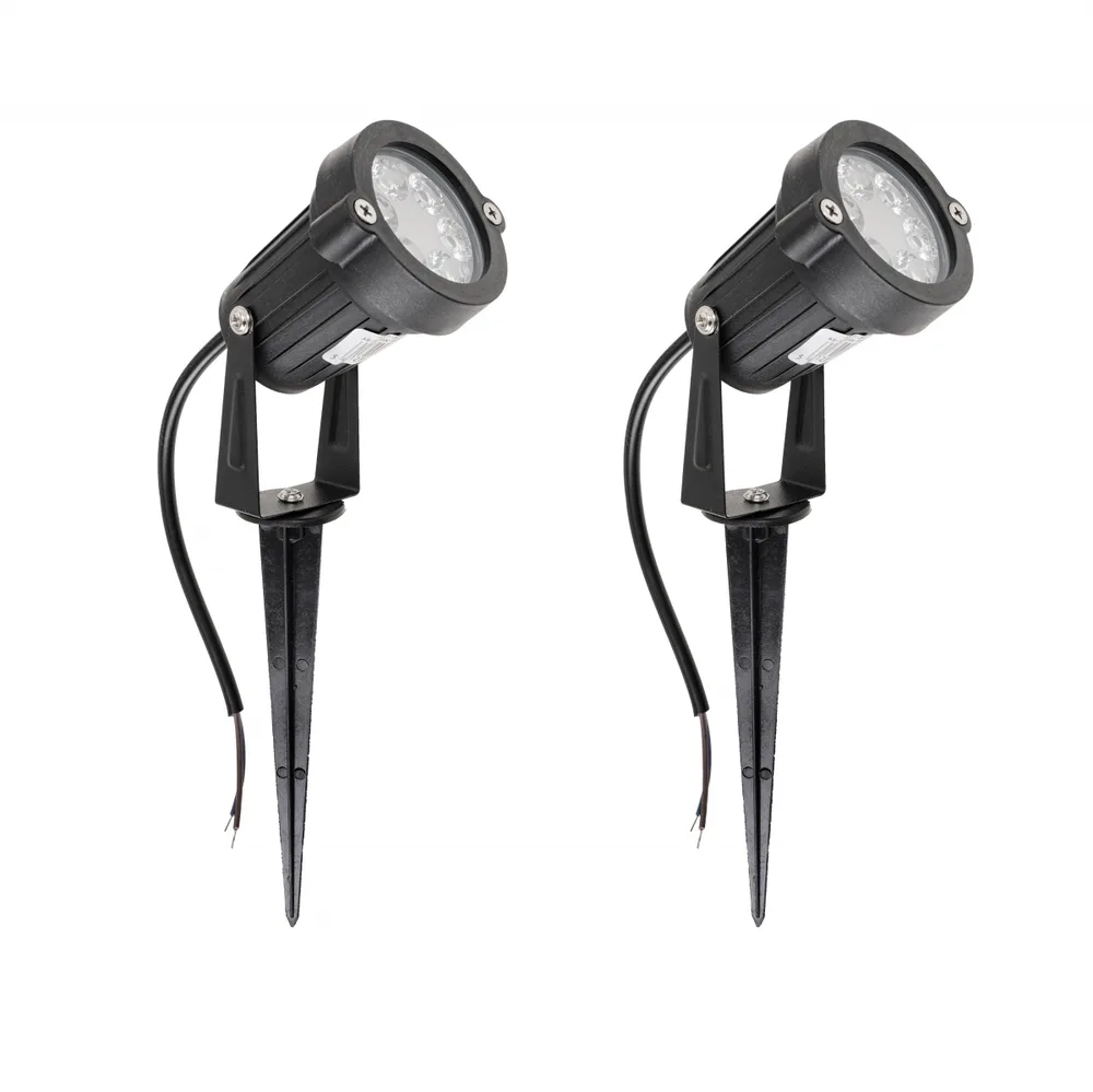 Грунтовий світильник LED 6W RED IP65 BK (AS-14)