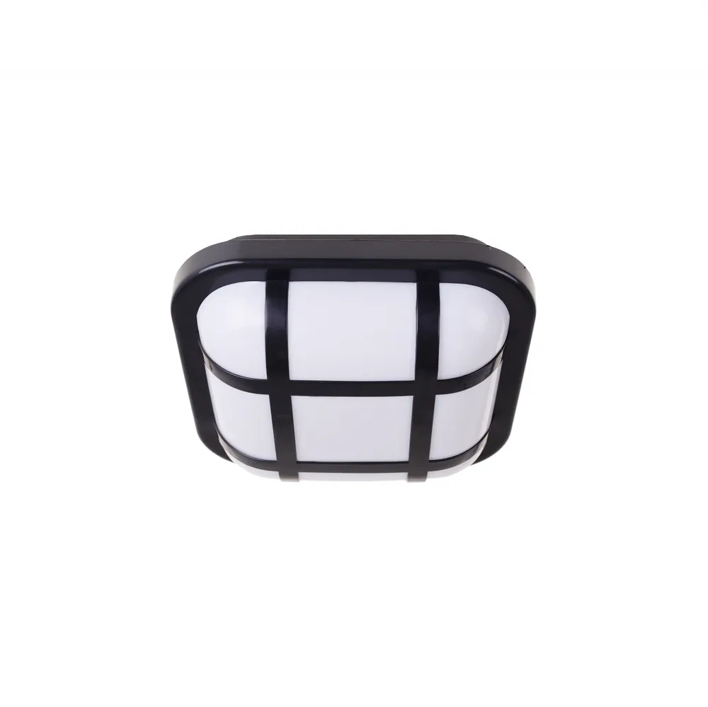 Вуличний настінний ЛЕД світильник AL-15SQ-H/15W NW IP54 BK фото 3