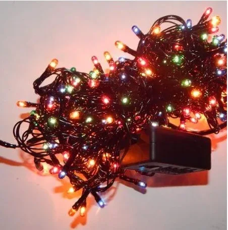 Гірлянда RGB №G-100-2 чорний шнур 8 функцій 80-100 ламп довжина 3,5м 220v