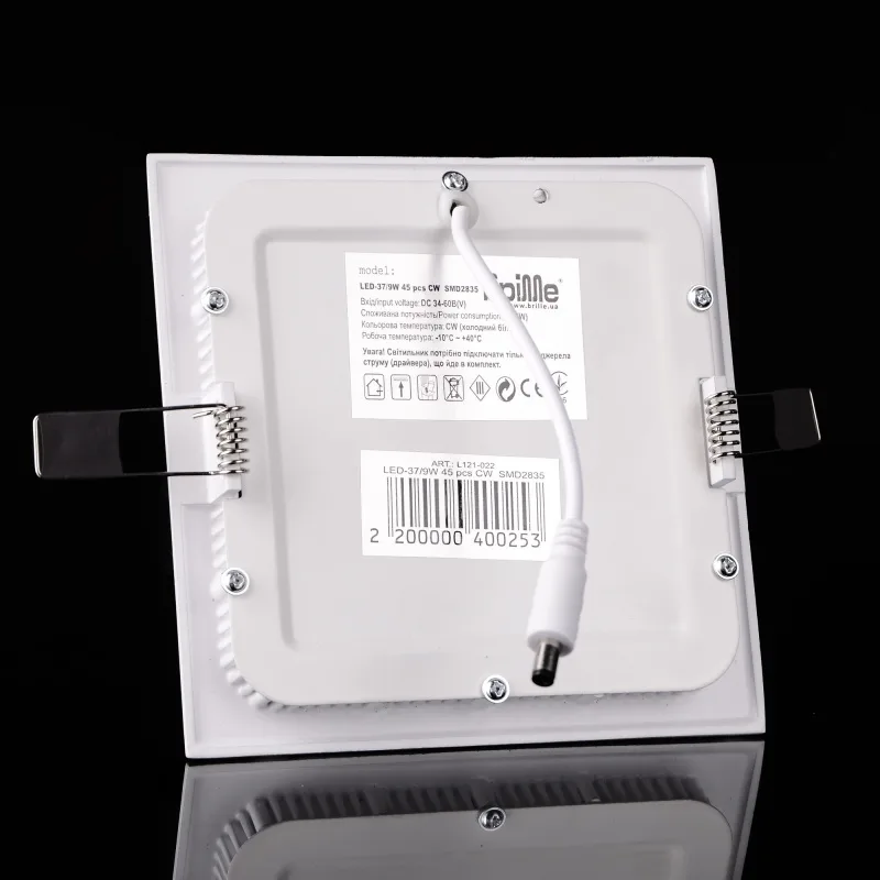 Світильник стельовий врізний світлодіодний LED-37/9W WW led фото 3