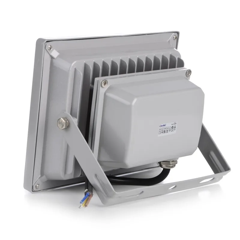 Прожектор вуличний LED вологозахищений IP65 HL-15/20W CW COB сірий фото 2