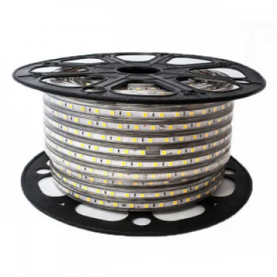 Кольорова LED негерметична стрічка 12V 7.2W 5050 WHITE PCB RGB IP20 1m (BY-024/30) фото 4