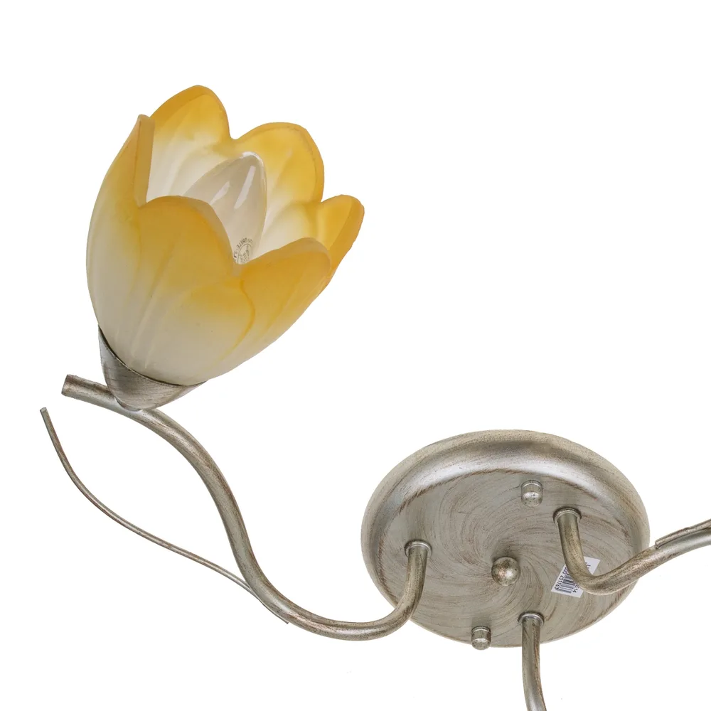 Люстра стельова флористика E14 60W G (LK-196C/3) фото 3