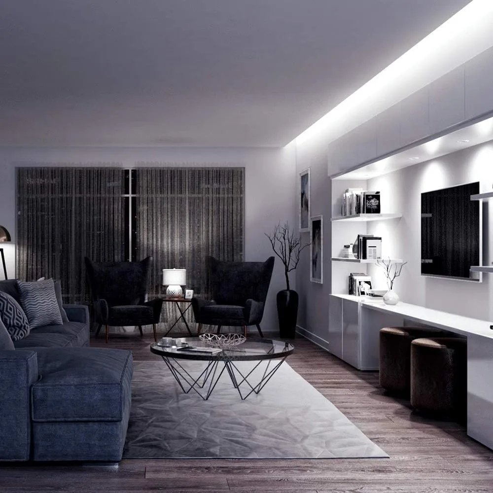Світлодіодна стрічка негерметична холодний відтінок 12V 10W 5050 CW IP20 1m (LEMANSO 60) фото 5